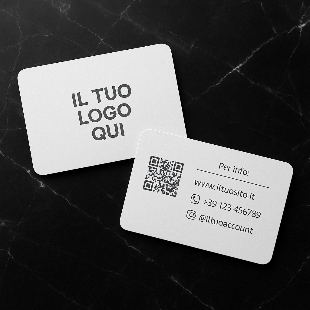 Carta NFC Personalizzabile Bianca – Biglietto da Visita 4.0 (1 PZ)