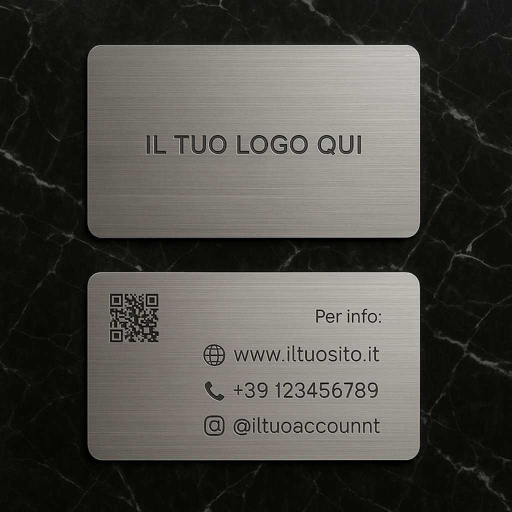 Metal NFC Card – Edizione Premium (1 PZ)