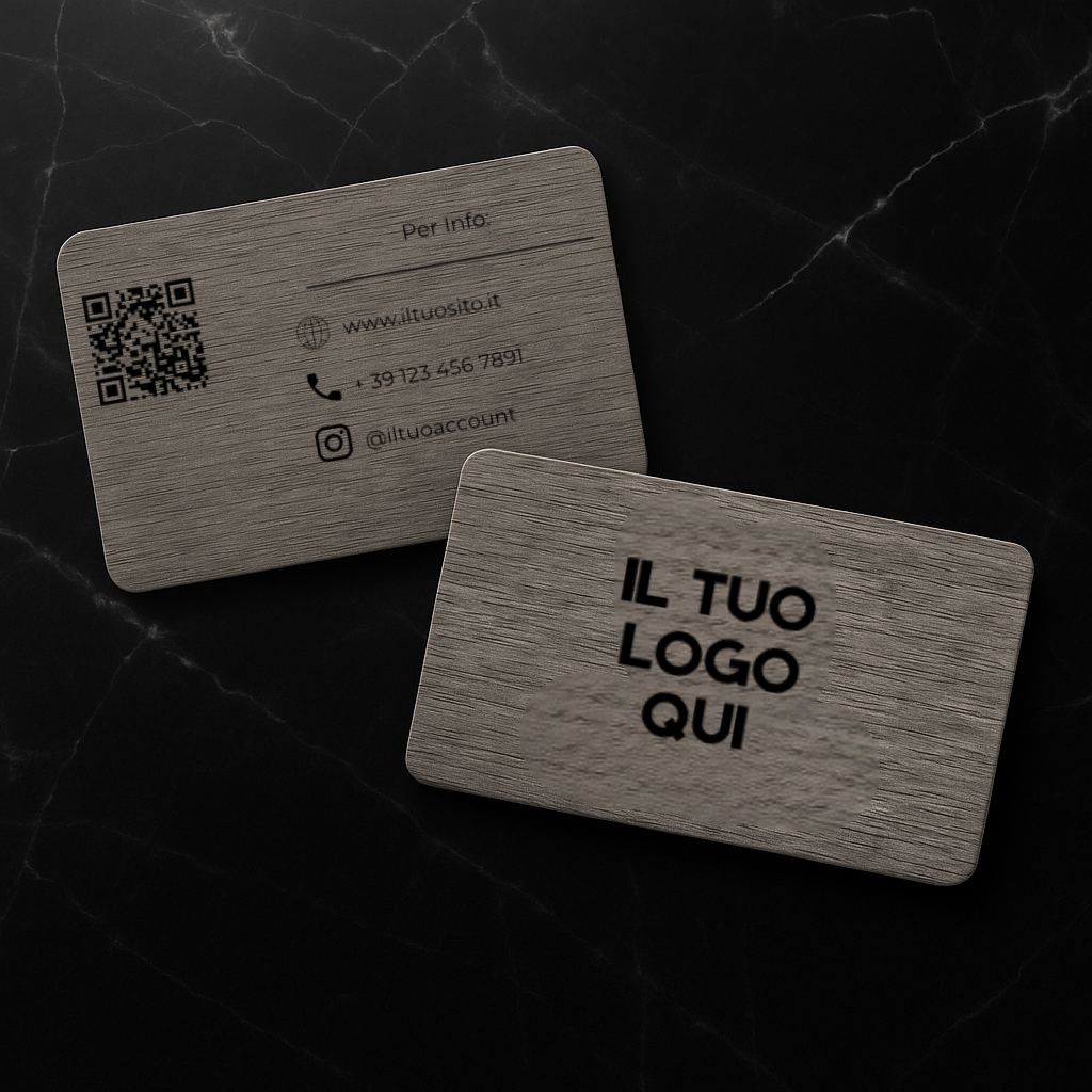 Card NFC in legno